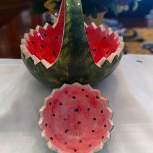 Homemade water melon holder.